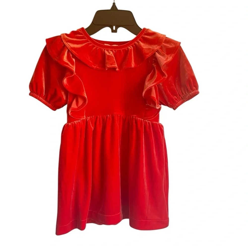 Crewcuts Red Velvet Formal Dress NWT‎